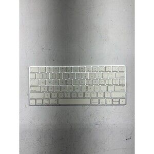 Apple Magic Keyboard Model A1644 Silver & White Tested Works